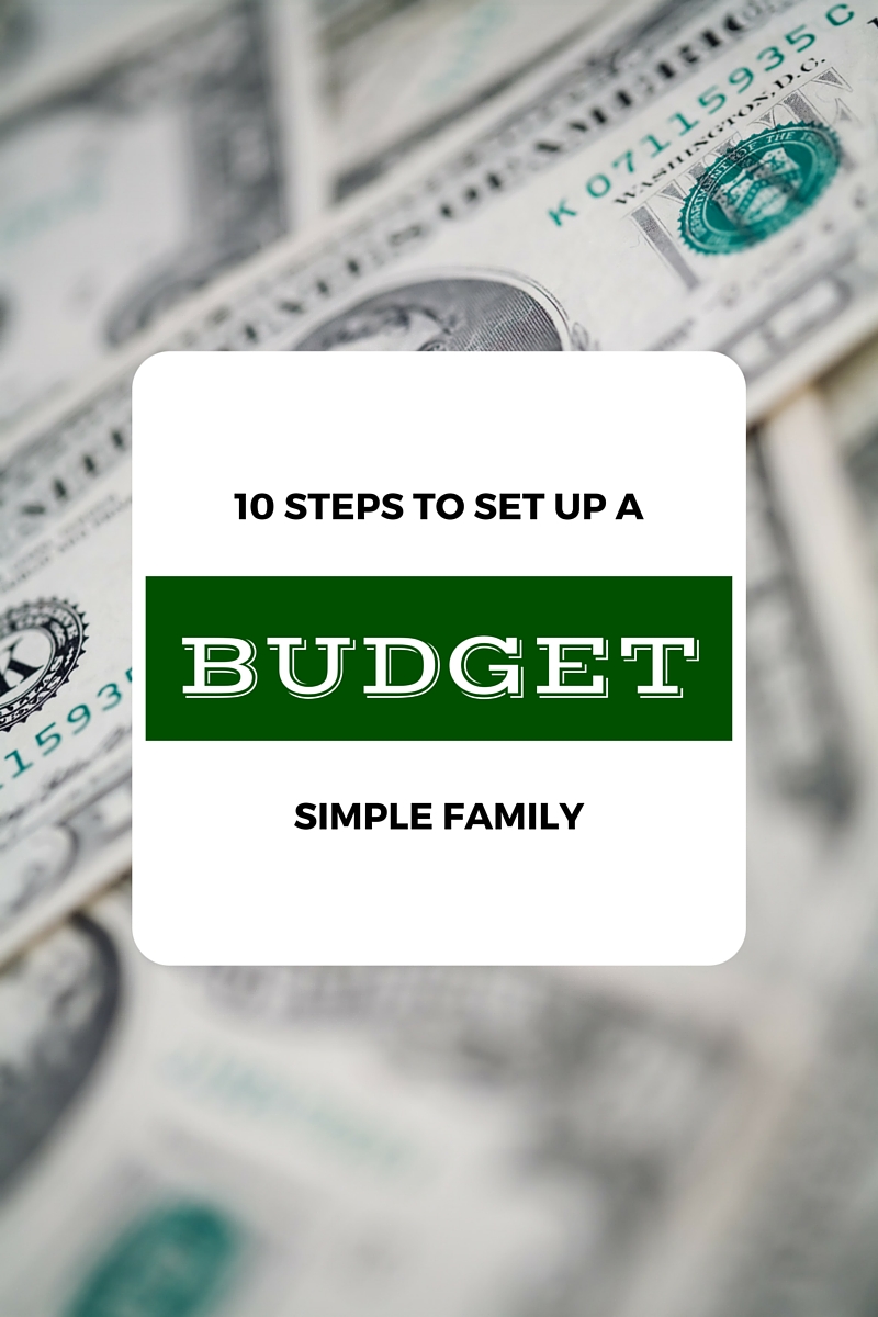 10 Steps to Set Up a Simple Family Budget