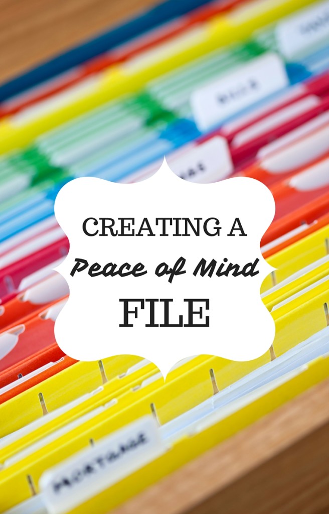 Your Peace of Mind File